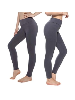 KT Buttery Soft Leggings for Women - High Waisted Leggings Pants with Pockets - Reg & Plus Size