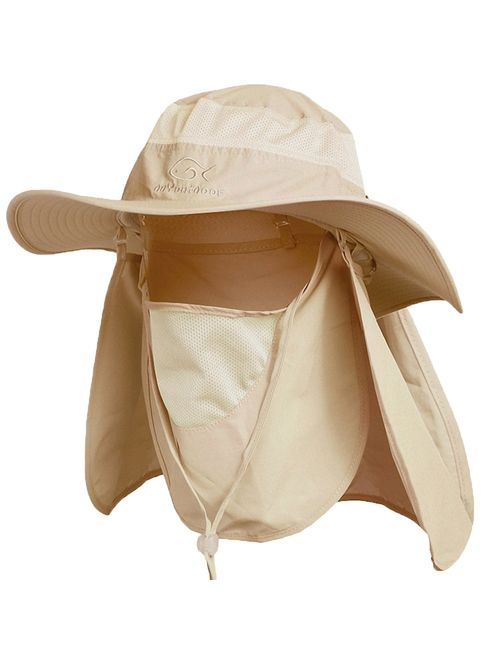 DdyoutdoorTM 07-281 Fashion Summer Outdoor Sun Protection Fishing Cap Neck Face Flap Hat Wide Brim