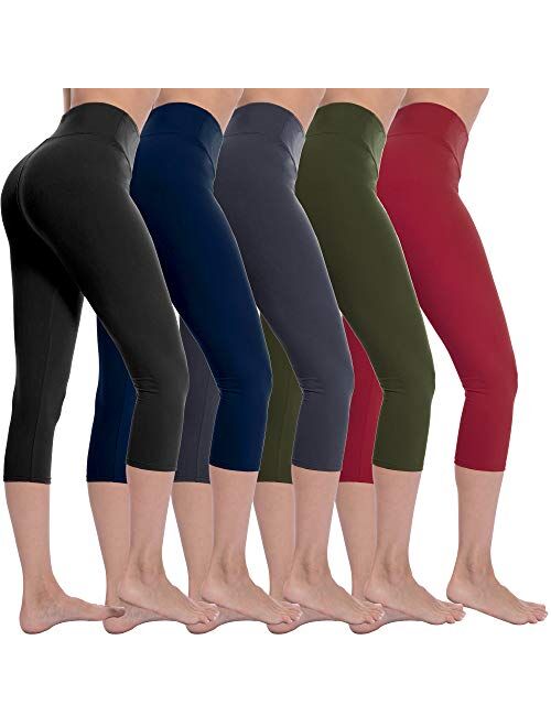 Natural Feelings High Waist Tummy Control Leggings for Women Ultra Soft Stretch Opaque Slim Yoga Leggings One Size & Plus Size