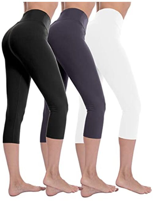 Natural Feelings High Waist Tummy Control Leggings for Women Ultra Soft Stretch Opaque Slim Yoga Leggings One Size & Plus Size