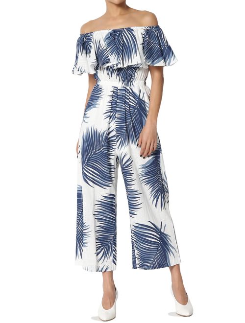 TheMogan Sleeveless Striped Crossover V Neck Tie Open Back Wide Leg Jumpsuit