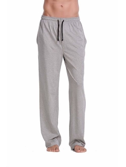 CYZ Men's 100% Cotton Jersey Knit Pajama Pants Lounge Pants