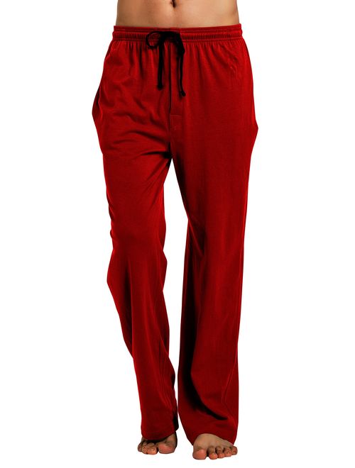 CYZ Men's 100% Cotton Jersey Knit Pajama Pants Lounge Pants