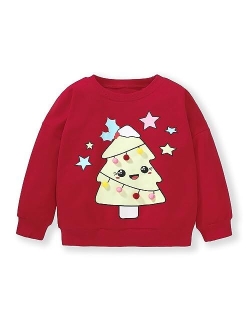 Hongshilian Unisex Kids Cute Cartoon Cotton Sweater Shirt