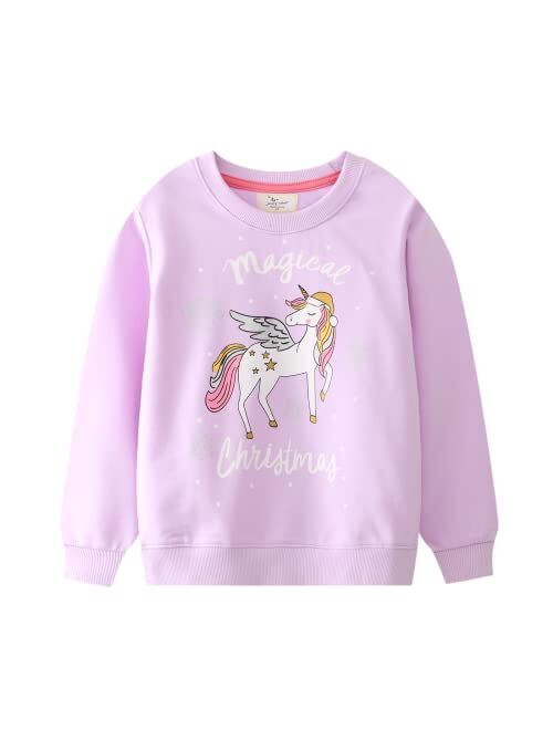 Hongshilian Unisex Kids Cute Cartoon Cotton Sweater Shirt