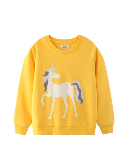 Hongshilian Unisex Kids Cute Cartoon Cotton Sweater Shirt