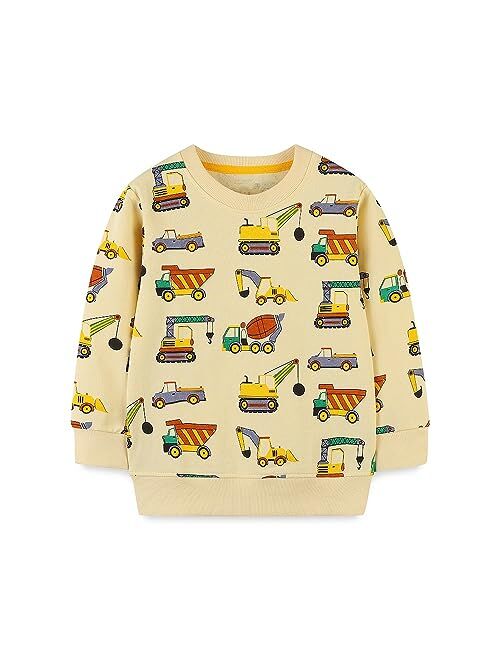 Hongshilian Unisex Kids Cute Cartoon Cotton Sweater Shirt