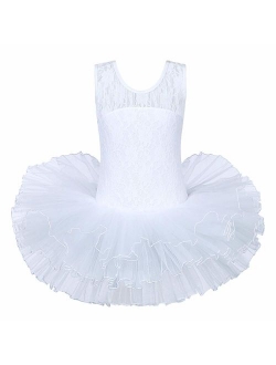 BAOHULU Leotards for Girls Ballet Dance Tutu Skirted Princess Dress 3-8 Years