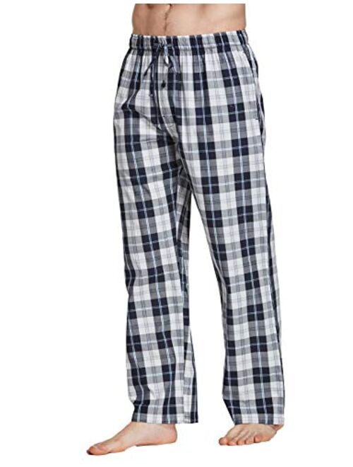 CYZ Men's 100% Cotton Poplin Pajama Lounge Sleep Pant