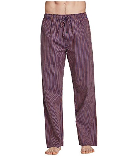 CYZ Men's 100% Cotton Poplin Pajama Lounge Sleep Pant