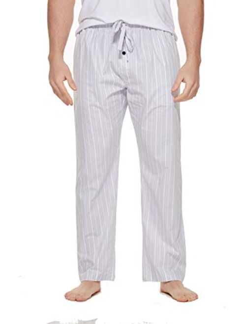 CYZ Men's 100% Cotton Poplin Pajama Lounge Sleep Pant