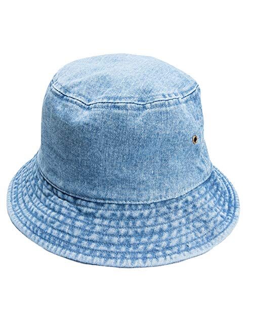 Gelante 100% Cotton Packable Fishing Hunting Summer Travel Bucket Cap Hat