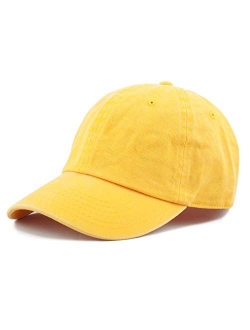 The Hat Depot 100% Cotton Pigment Dyed Low Profile Dad Hat Six Panel Cap