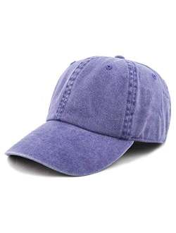 The Hat Depot 100% Cotton Pigment Dyed Low Profile Dad Hat Six Panel Cap