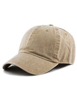 The Hat Depot 100% Cotton Pigment Dyed Low Profile Dad Hat Six Panel Cap