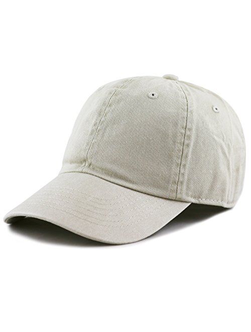 The Hat Depot 100% Cotton Pigment Dyed Low Profile Dad Hat Six Panel Cap