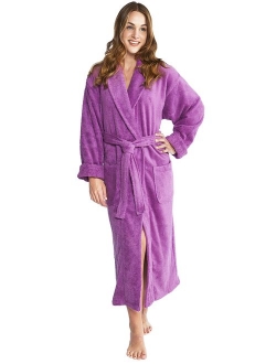 TurkishTowels Mens and Womens Original Terry Shawl Turkish Bathrobe