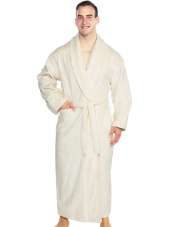 TurkishTowels Mens and Womens Original Terry Shawl Turkish Bathrobe