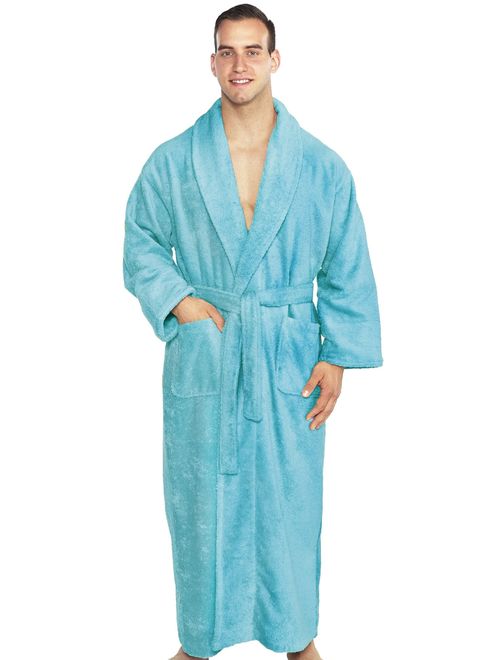 TurkishTowels Mens and Womens Original Terry Shawl Turkish Bathrobe