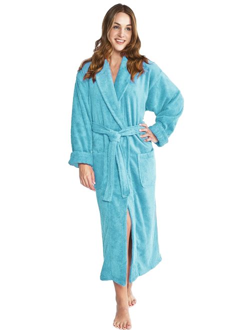 TurkishTowels Mens and Womens Original Terry Shawl Turkish Bathrobe