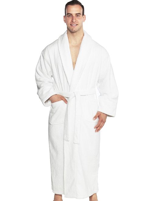 TurkishTowels Mens and Womens Original Terry Shawl Turkish Bathrobe