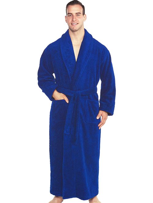 TurkishTowels Mens and Womens Original Terry Shawl Turkish Bathrobe