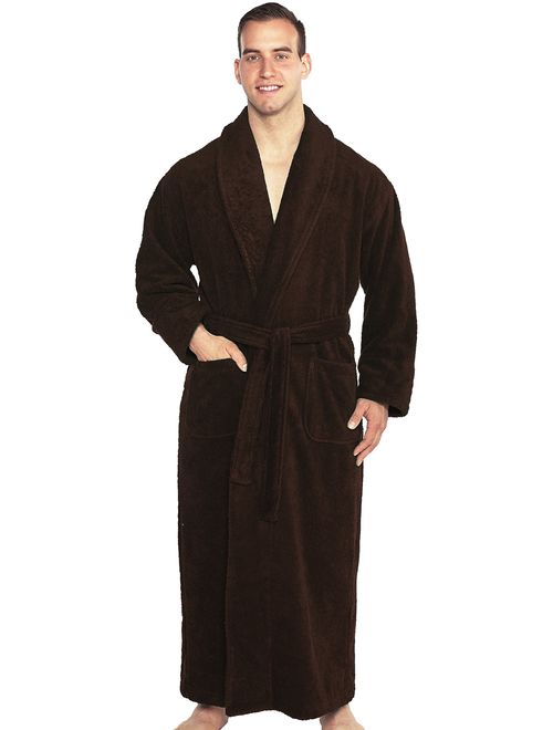 TurkishTowels Mens and Womens Original Terry Shawl Turkish Bathrobe