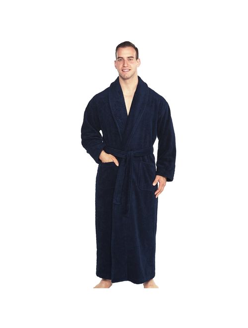 TurkishTowels Mens and Womens Original Terry Shawl Turkish Bathrobe