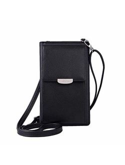 Kukoo Small Crossbody Bag Cell Phone Purse Wallet with Credit Card Slots for Women