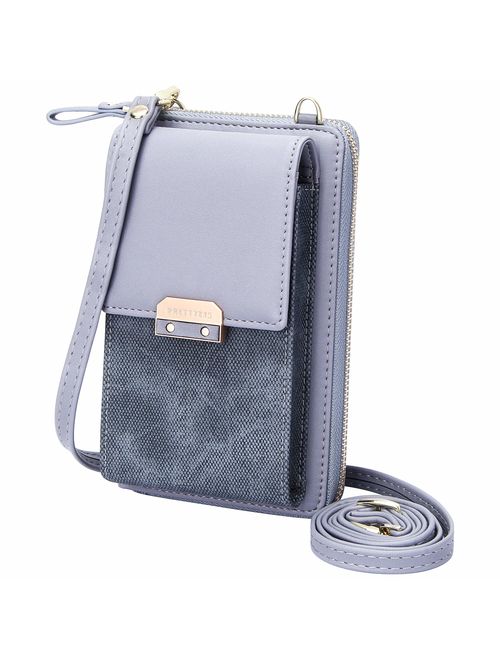 Kukoo Small Crossbody Bag Cell Phone Purse Wallet with Credit Card Slots for Women