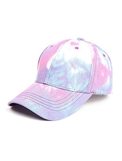 Unisex Vintage Washed Distressed Baseball-Cap Twill Adjustable Dad-Hat