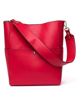 Women's Leather Designer Handbags Tote Shoulder Bucket Bags
