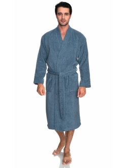 TowelSelections Men's Robe, Turkish Cotton Terry Kimono Bathrobe