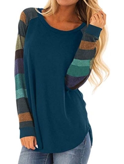 HARHAY Women's Cotton Knitted Long Sleeve Lightweight Tunic Sweatshirt Tops