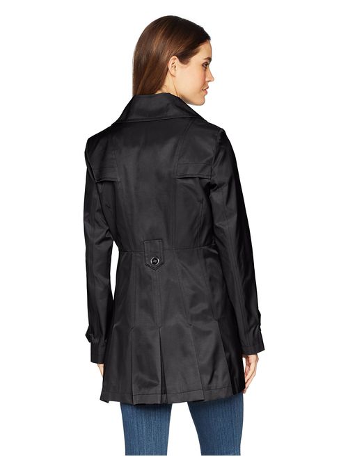 Via Spiga Women's Single-Breasted Belted Trench Coat with Hood