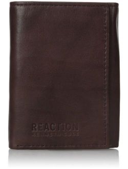 Men's Wallet - RFID Genuine Leather Slim Trifold with ID Window and Card Slots