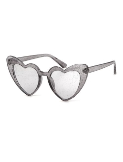 Clout Goggle Heart Sunglasses Vintage Cat Eye Mod Style Retro Kurt Cobain Glasses