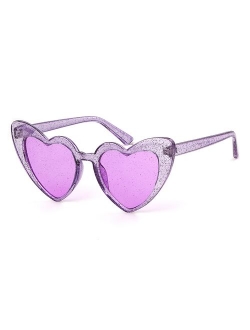 Clout Goggle Heart Sunglasses Vintage Cat Eye Mod Style Retro Kurt Cobain Glasses