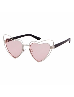 Clout Goggle Heart Sunglasses Vintage Cat Eye Mod Style Retro Kurt Cobain Glasses