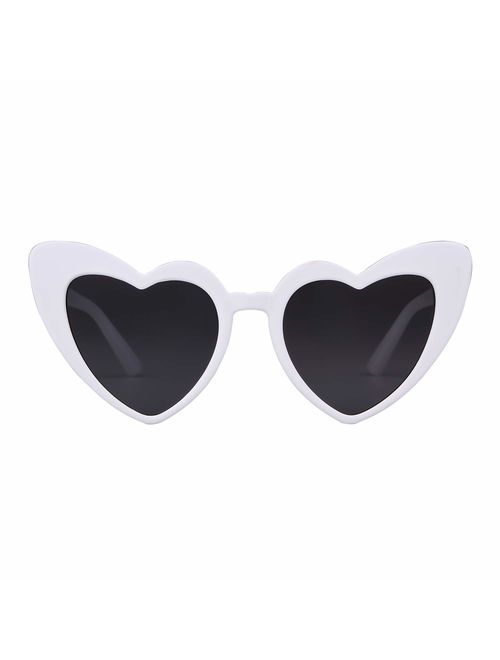 Clout Goggle Heart Sunglasses Vintage Cat Eye Mod Style Retro Kurt Cobain Glasses