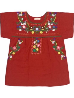 YZXDORWJ Women's Embroidered Mexican Peasant Blouse