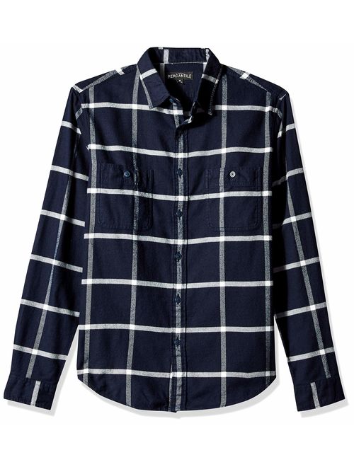 J.Crew Mercantile Men's Slim-Fit Long-Sleeve Flannel Plaid Shirt