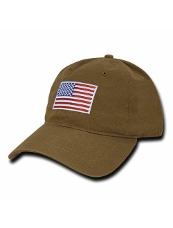 Rapid Dominance American Flag Embroidered Washed Cotton Baseball Cap