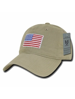 Rapid Dominance American Flag Embroidered Washed Cotton Baseball Cap