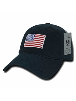 Rapid Dominance American Flag Embroidered Washed Cotton Baseball Cap