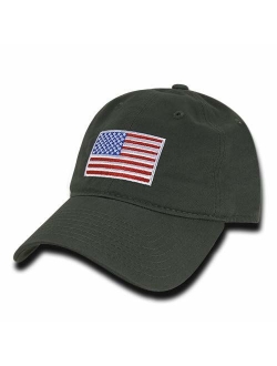 Rapid Dominance American Flag Embroidered Washed Cotton Baseball Cap