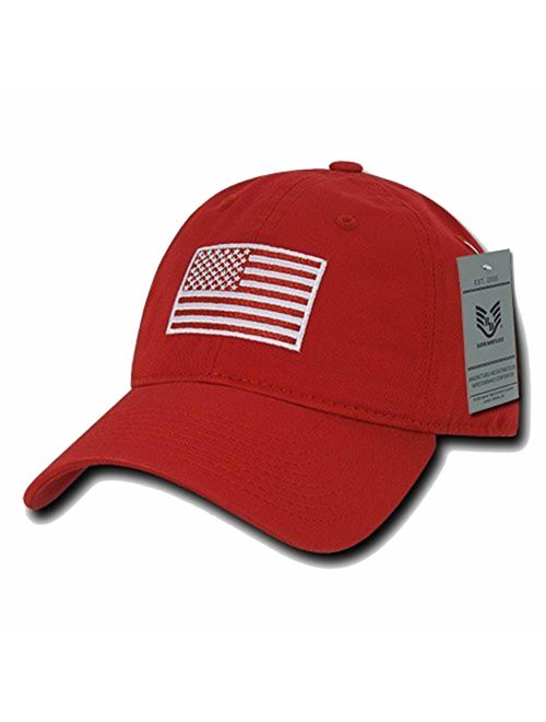 Rapid Dominance American Flag Embroidered Washed Cotton Baseball Cap