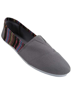 EasySteps Women's Canvas Slip-On Shoes with Padded Insole