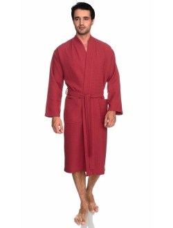 TowelSelections Men's Robe, Kimono Waffle Spa Bathrobe