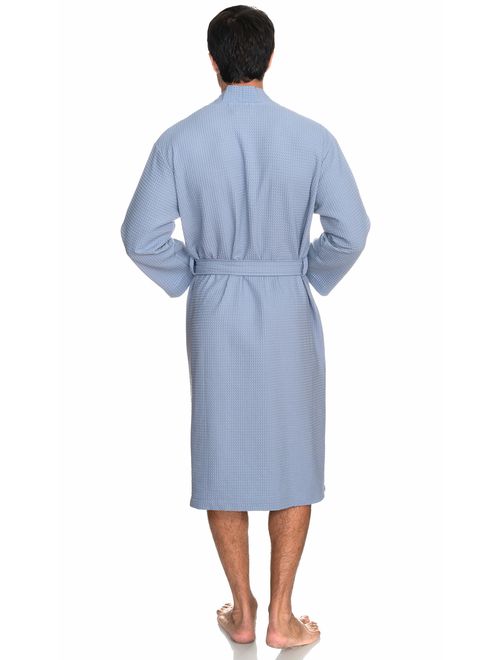 TowelSelections Men's Robe, Kimono Waffle Spa Bathrobe